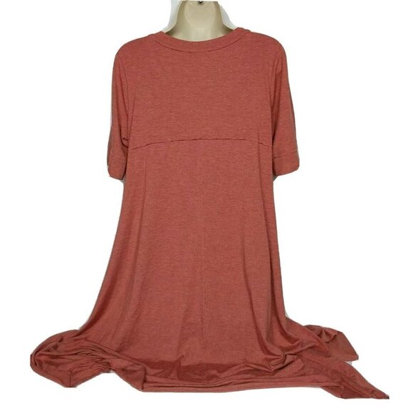 LOGO Lounge by Lori Goldstein Jersey Dress Medium Red - Picture 2 of 5